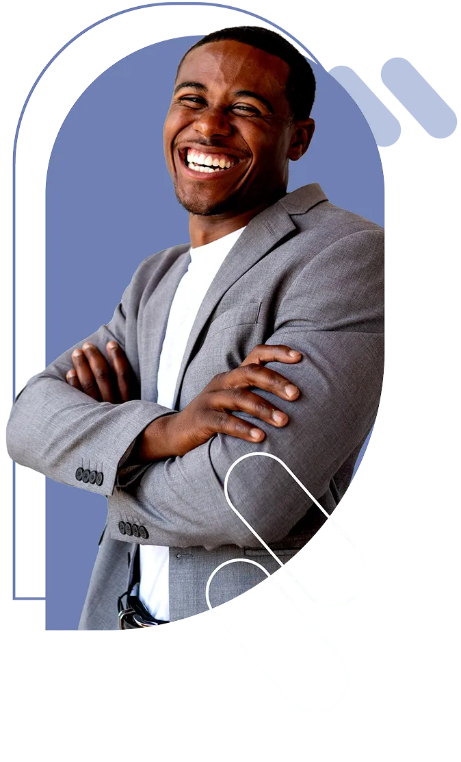 man in gray sports coat and white shirt