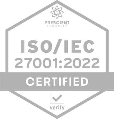 ISO/IEC 27001:2022 Certified