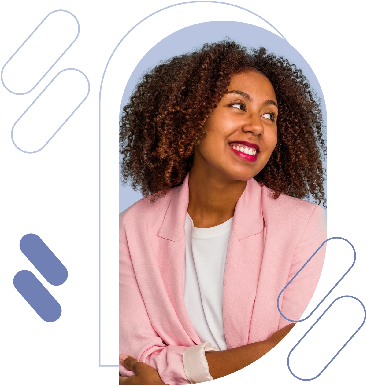 woman wearing pink jacket